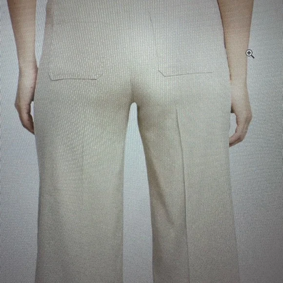 Two Pairs NYDJ Wide Leg Cargo Stretch Navy Blue (1) Khaki (1)Linen Pants 14 - Picture 3 of 8